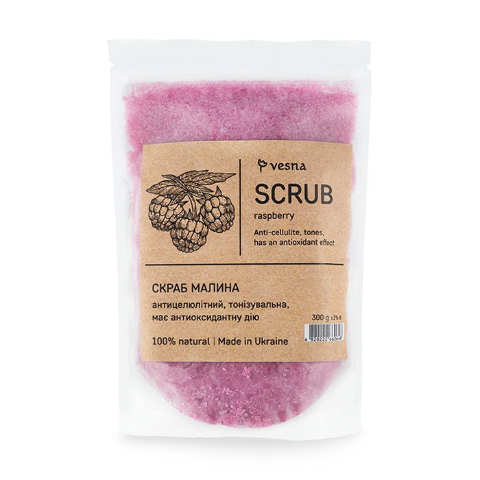 Скраб для тіла Vesna Scrub Raspberry Малина, 300 г
